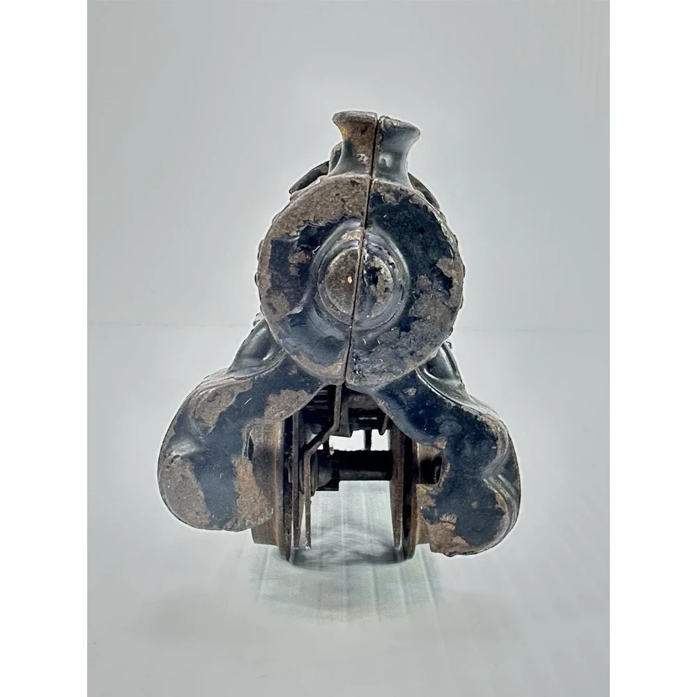 Antique Cast Iron‎ Toy Windup Train Locomotive Grill Broken